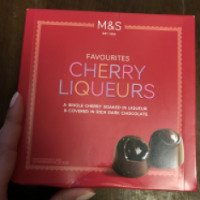 Шоколадные конфеты с ликером M&S cherry lequeurs