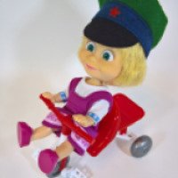 Кукла Simba Маша в фуражке с велосипедом