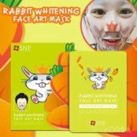 Тканевая маска для лица SNP Rabbit Whitening Face Art Mask