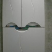 Навесной шкаф для ванной комнаты с корзиной Aqua Rodos "Глория"