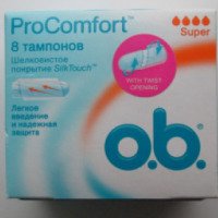 Тампоны Ob Pro Comfort Silk Touch Super