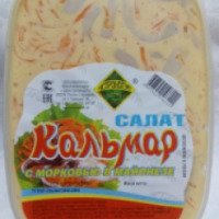 Салат Астронотус "Кальмар с морковью в майонезе"