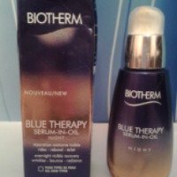 Ночная восстанавливающая сыворотка Bioterm Blue Therapy serum-in-oil night