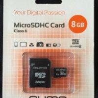 Карта памяти QUMO MICROSDHC CLASS 6 8 GB