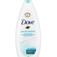 Крем-гель для душа Dove Pure&Sensitive гипоаллергенный увлажняющий и питательный