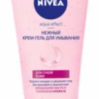 Крем-гель для умывания Nivea Aqua Effect для сухой кожи