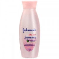 Крем-гель для душа Johnson&Johnson Silky Skin кожа как шелк 2в1