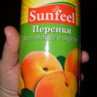 Консервированные персики Sunfeel