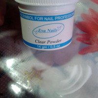 Акриловая пудра для наращивания ногтей Eva Nails
