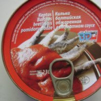 Килька обжаренная в томатном соусе "Балтийос деликатесай"
