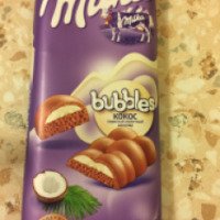 Пористый молочный шоколад Milka Bubbles