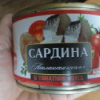 Сардина атлантическая в томатном соусе "За Родину"