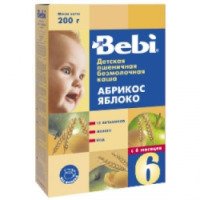 Детская пшеничная безмолочная каша Bebi "Абрикос Яблоко"
