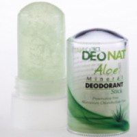 Природный минеральный дезодорант-стик для тела Deonat "Кристалл" с соком Алое вера