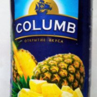 Кусочки ананаса в собственном соку Columb