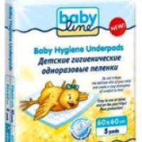 Детские гигиенические пеленки Baby Line одноразовые