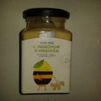 Крем-мед с лимоном и имбирем "Медовый дом"