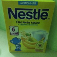 Каша Nestle молочная овсяная с грушей и бананом