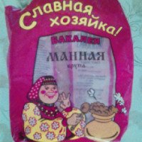 Манная крупа Саратовский комбинат хлебопродуктов "Славная хозяйка"