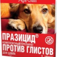 Комплексный препарат против глистов для собак Api-San Празицид