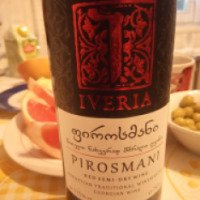 Вино красное сухое Iveria Пиросмани