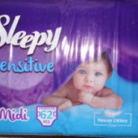 Детские подгузники Sleepy Sensitive 3