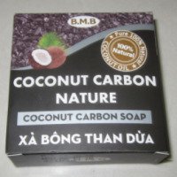 Натуральное кокосовое мыло с углем B.M.B. "Coconut Carbon Nature"