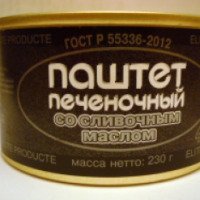 Паштет со сливочным маслом Лыткаринский МПЗ "Печеночный"