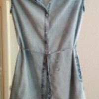 Джинсовое платье - рубашка Gloria Jeans