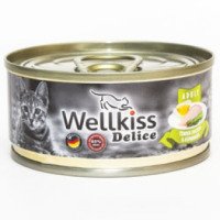 Консервированный корм для кошек Wellkiss Delice