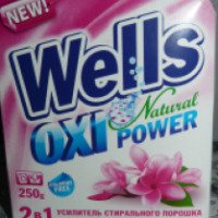 Усилитель стирального порошка+ пятновыводитель WELLS NATURAL OXI POWER