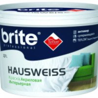Краска акриловая интерьерная Brite Hausweiss