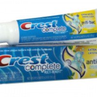 Зубная паста Crest Complete Extra White + Crystal Clean Anti Bac Mint Essence
