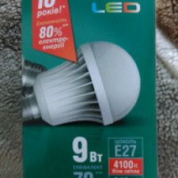 Светодиодная лампа TITANUM LED A60 E27 9W 4100k 220V