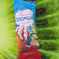 Крымское мороженое рожок "Крымский пломбир" с клюквенным наполнителем