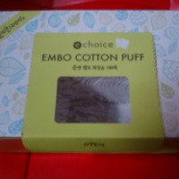 Паффы для снятия макияжа Embo cotton