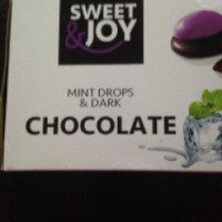Конфеты Sweet & Joy темный шоколад с мятными конфетами