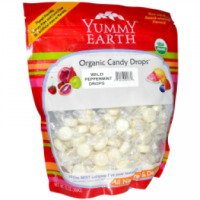 Натуральные леденцы Yummy Earth Organic Wild Peppermint Candy Drops