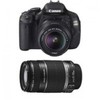 Цифровой зеркальный фотоаппарат Canon EOS 600D Kit EF-S 18-55 IS EF-S 55-250 IS