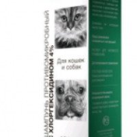 Шампунь для кошек и собак Api-san противомикробный с хлоргексидином 4%