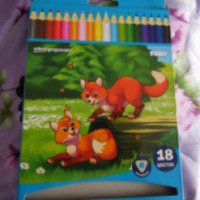 Цветные карандаши School Формат "Веселые зверята"