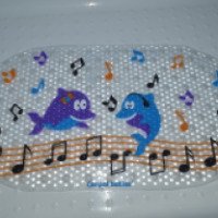 Антискользящий коврик для ванной Canpol Babies "Дельфины-музыканты"