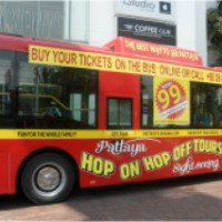 Экскурсия на красном автобусе Hop on hop off tours Sightseeing Pattaya (Таиланд, Паттайя)