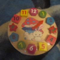 Развивающая игрушка Wooden toys "Часы"