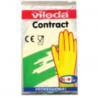 Перчатки хозяйственные Vileda Contract Professional