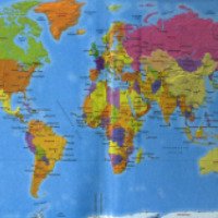 Плакат "Политическая карта мира" - Издательство Эксмо