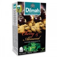 Чай черный цейлонский ароматизированный Dilmah "Вишня и миндаль"