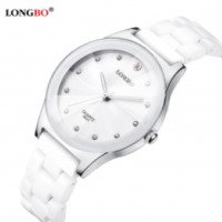 Часы женские Longbo на керамическом браслете
