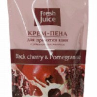 Крем-пена Эльфа Fresh Juice с увлажняющим молочком "Black cherry&Pomegranate"