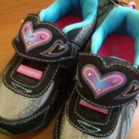 Кроссовки для девочки Danksin Now Toddler Girl's Heart Print Fastner Cross-Trainer Shoe